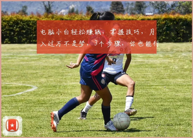 电脑小白轻松赚钱，掌握技巧，月入过万不是梦，3个步骤，你也能行